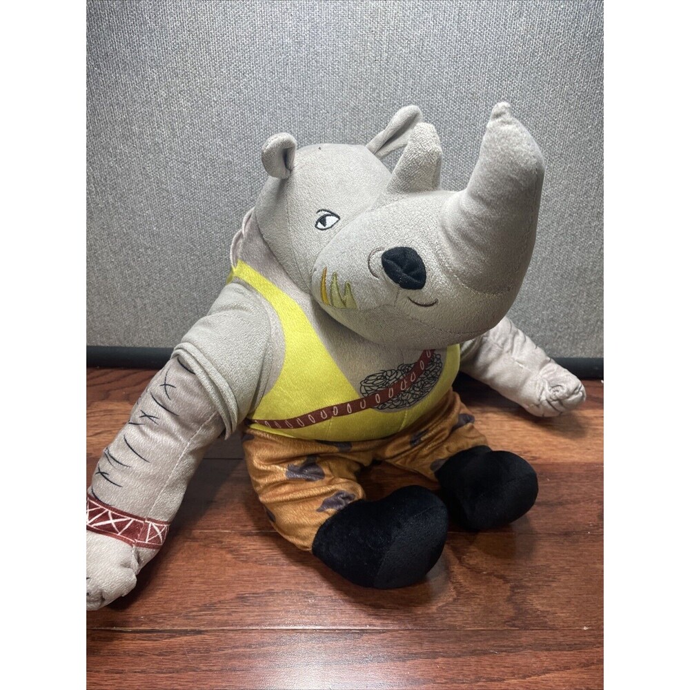 TMNT Rocksteady pillow buddy plush Teenage Mutant Ninja Turtle Mutant Mayhem